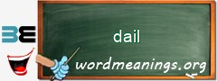 WordMeaning blackboard for dail